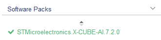 STM32CubeAI software pack