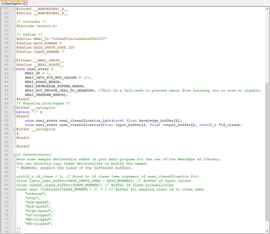 NanoEdgeAI.h content
