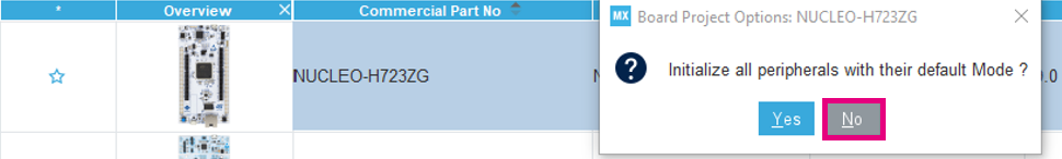 STM32CubeMX initialization