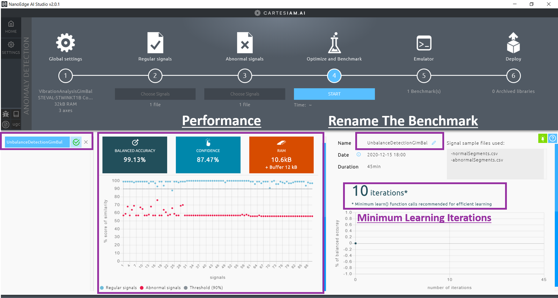 Benchmark and Optimze Step Complete