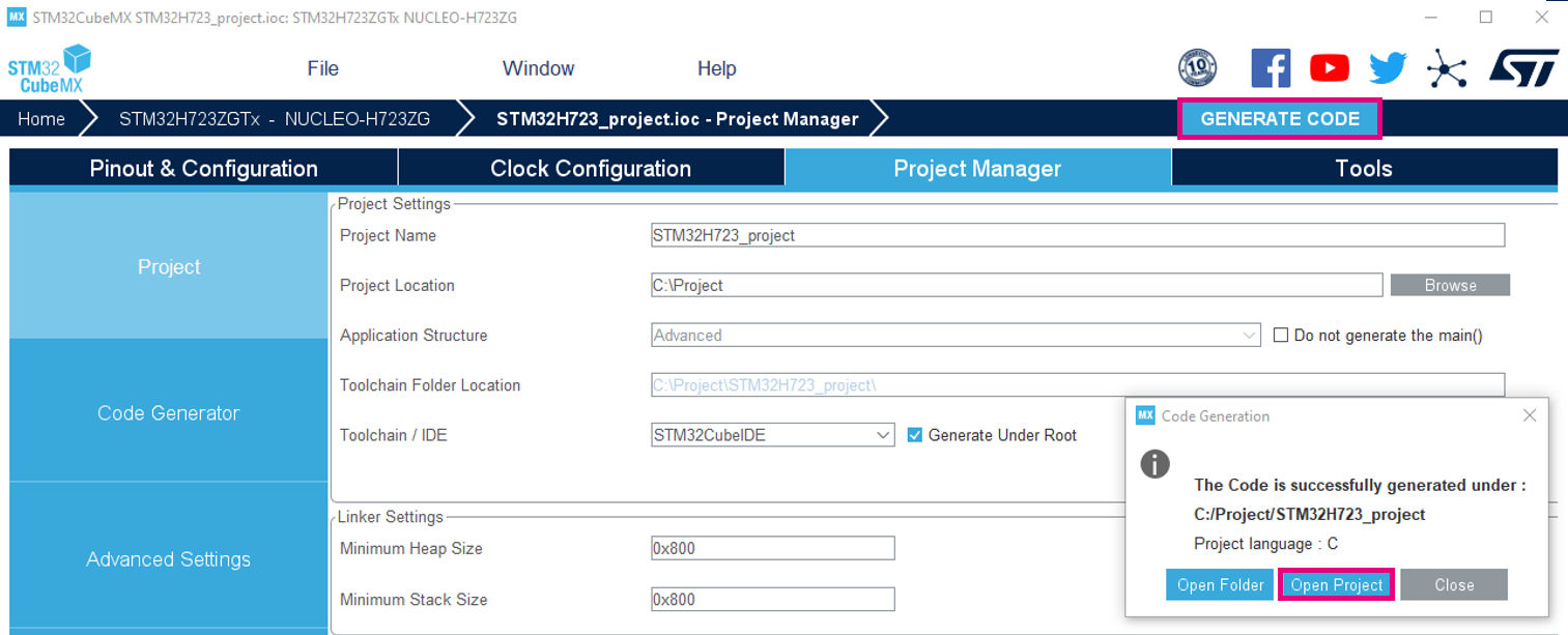 STM32CubeAI generate validation