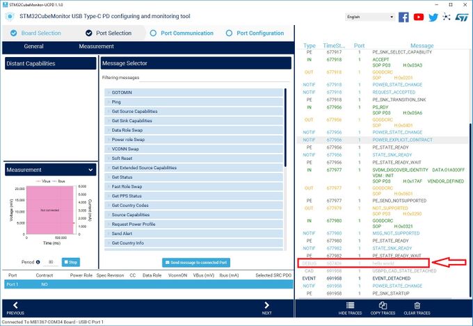 Debug trace in STM32CubeMonitor-UCPD when _GUI_INTERFACE is enabled