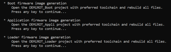 Continuation of the provisioning batch execution