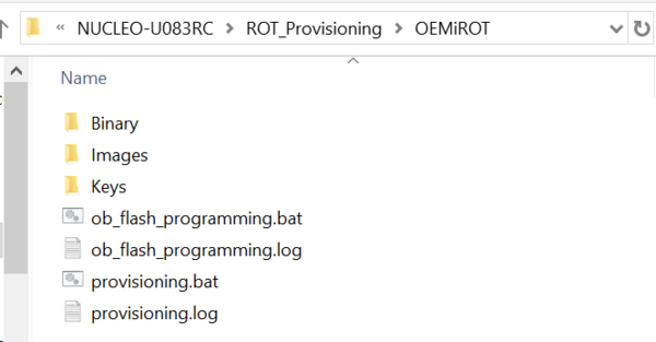 The location of the batch file