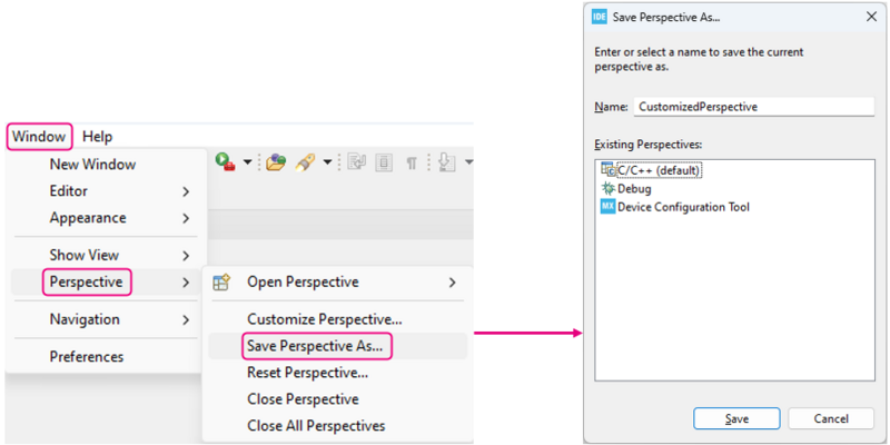 File:STM32CubeIDE 1.2.3.SavedPerspectives.png