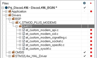 GM01Q Group in EWARM/IAR