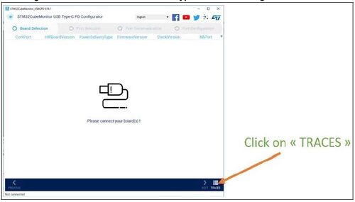 USBPD UCPD Monitor Trace selection