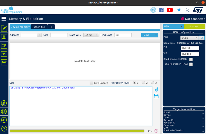 File:STM32CubePro GUI 210 SelectUSB.png