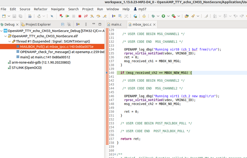 Suspend in the code Suspend in the code